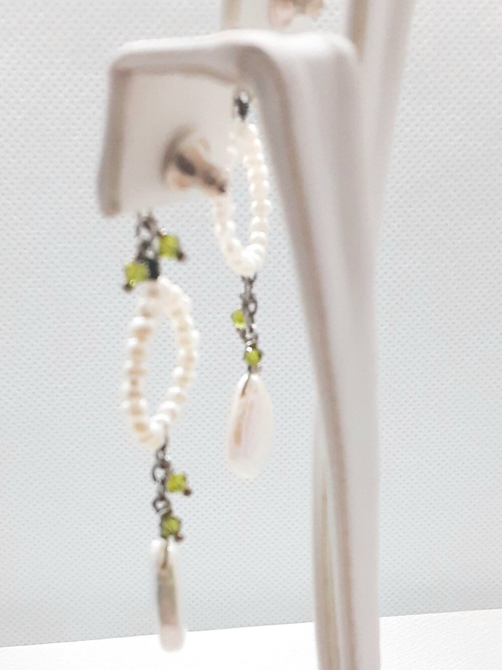 NEW Ivy Stella 925 Drop Pearl Post Earrings for the Bride - Picture 7 of 8